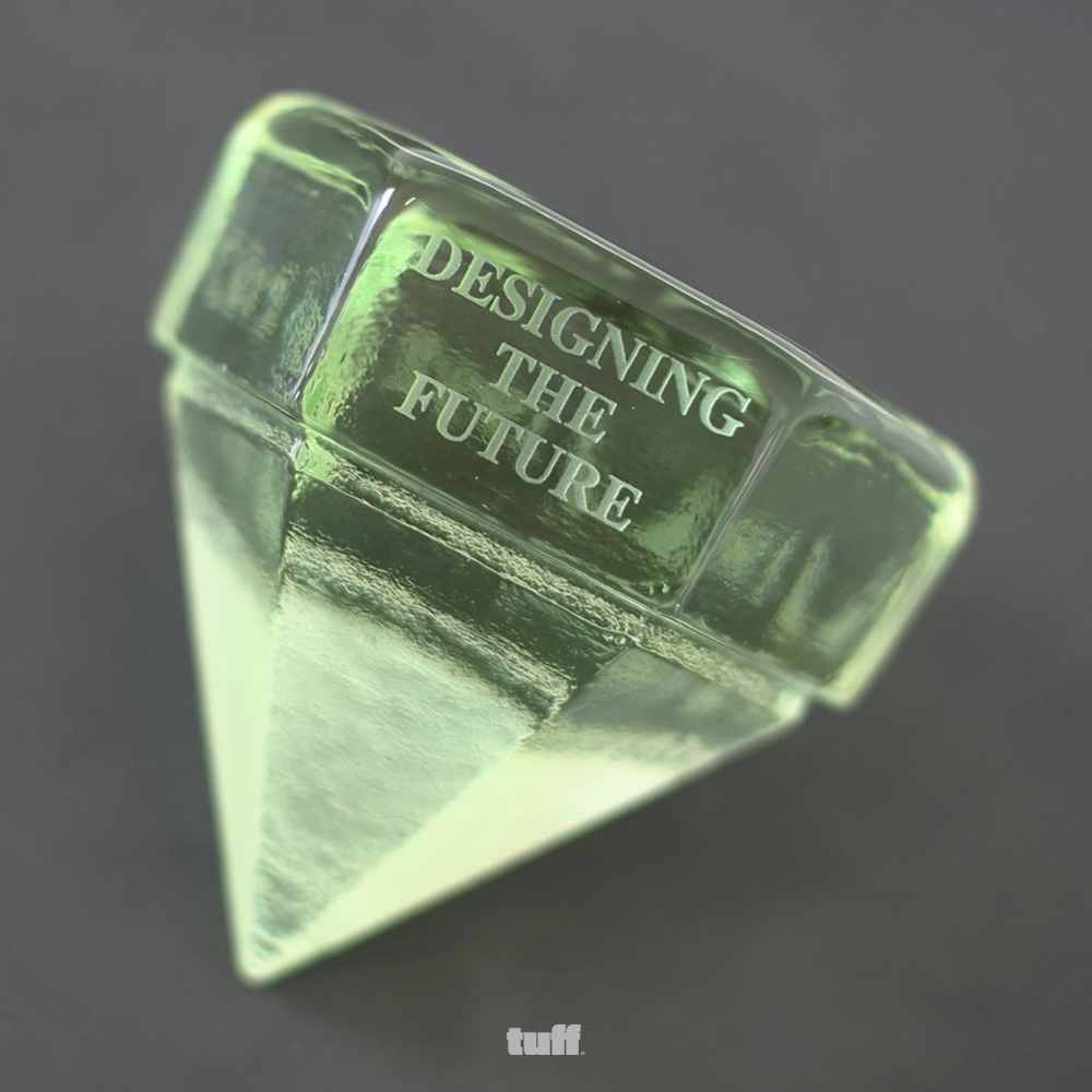 HERMAN MILLER "DESIGNING THE FUTURE" PROMOTIONAL GLASS PRISM