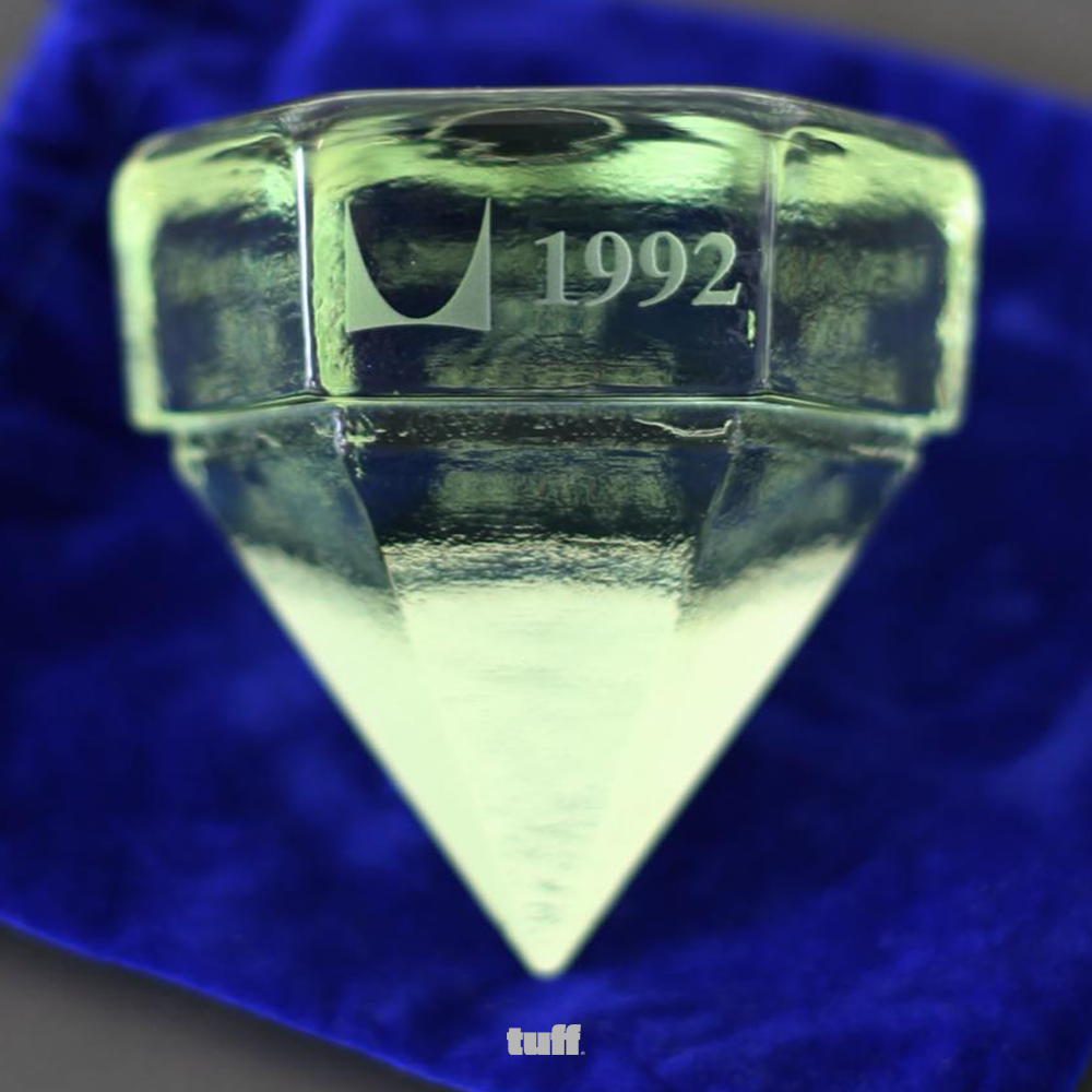 HERMAN MILLER "DESIGNING THE FUTURE" PROMOTIONAL GLASS PRISM